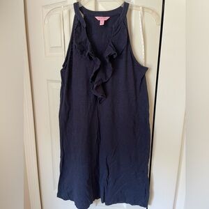 Lilly Pulitzer Navy Ruffle Dress